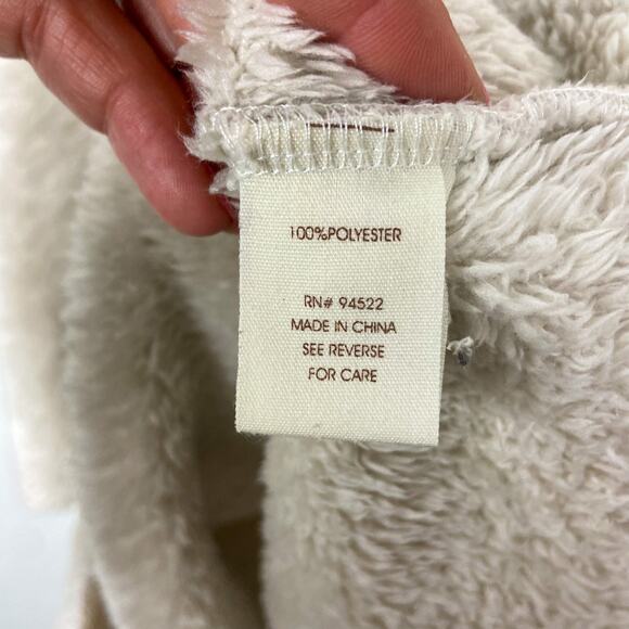 Altar'd State Faux Fur Jacket Size L Beige Cream Open Front Shearling Cardigan - Picture 3 of 9